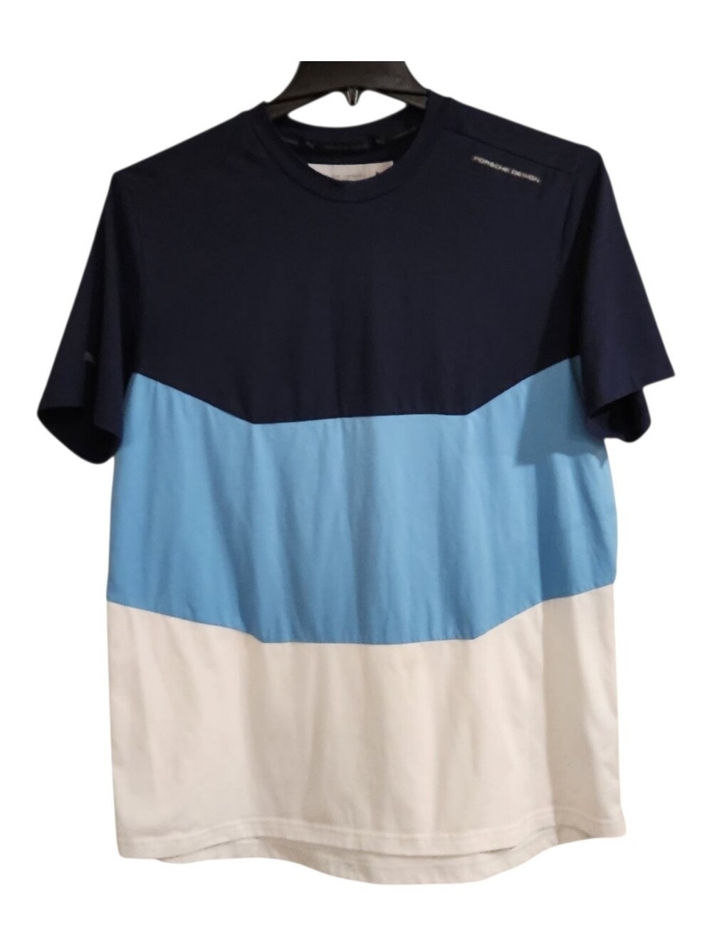 Porsche Design x Puma Mens Color Block T-Shirt Mens Sz L Motorsport Streetwear